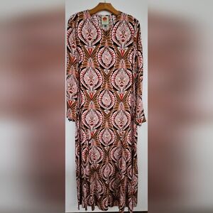 FARM Rio Brown Pineapple Jewelry Dress